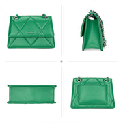 diamond pattern shoulder bag, view 12 - MRSLM
