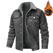 Men's fleece-lined denim jacket, view 7 - MRSLM