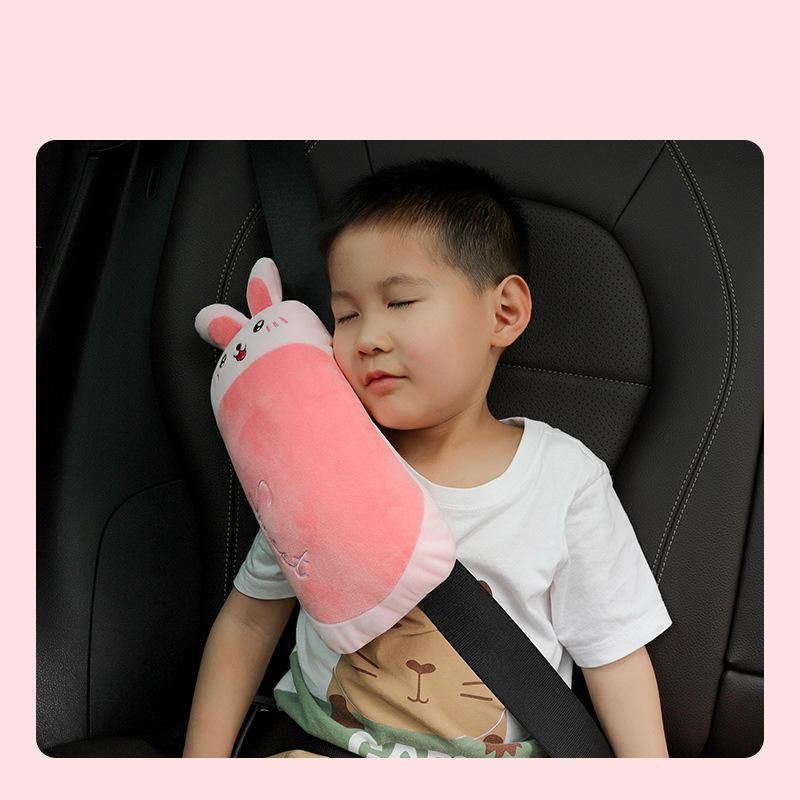 cartoon car seat belt pillow for kids, view 8 - MRSLM