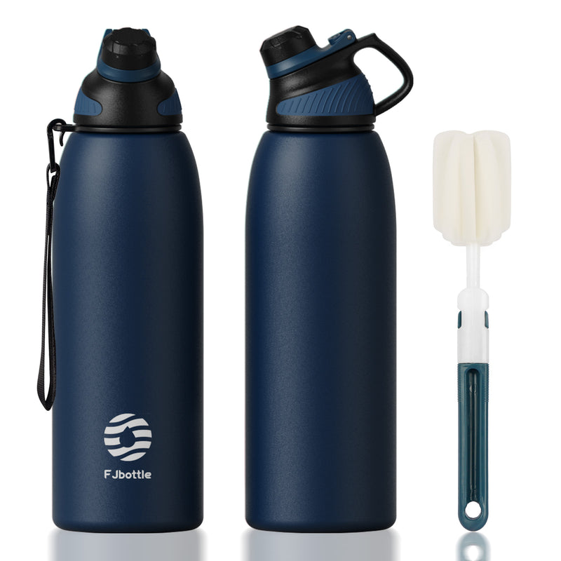 stainless steel thermo bottle with magnetic lid, view 3 - MRSLM