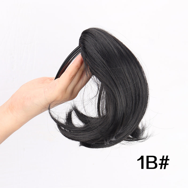 synthetic hair bun hairpiece, view 2 - MRSLM