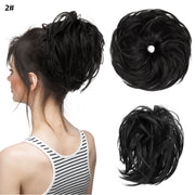 fluffy curly hair bun chignon, view 6 - MRSLM