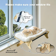 Wooden cat window hammock, view 4 - MRSLM