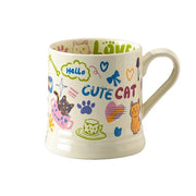 370ml French flower printed ceramic mug, view 2 - MRSLM