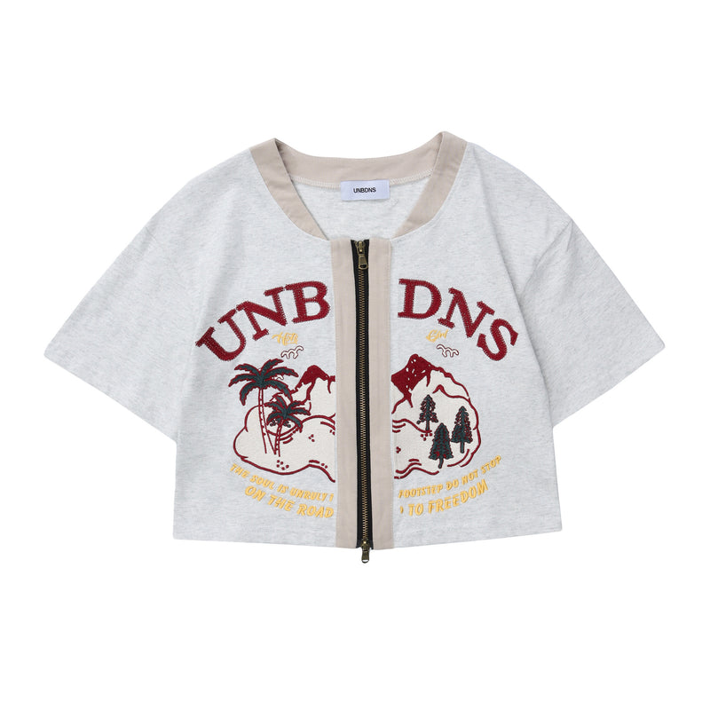 street style cropped short sleeve cardigan, view 9 - MRSLM