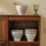 underglaze ceramic noodle bowl, view 5 - MRSLM