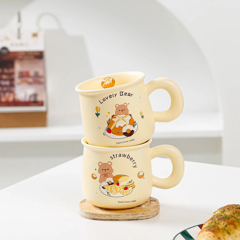 cute bear ceramic mug, view 6 - MRSLM