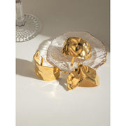 gold plated hammered hairpin, view 8 - MRSLM