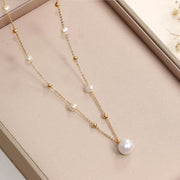 starry sky gold color necklace, view 4 - MRSLM