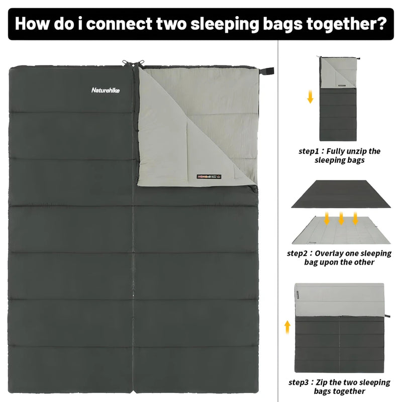 Ultralight double sleeping bag, view 4 - MRSLM