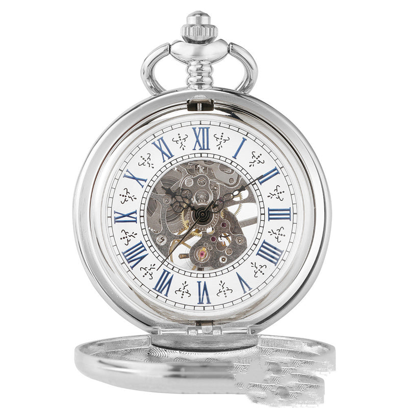 transparent mechanical pocket watch, view 3 - MRSLM