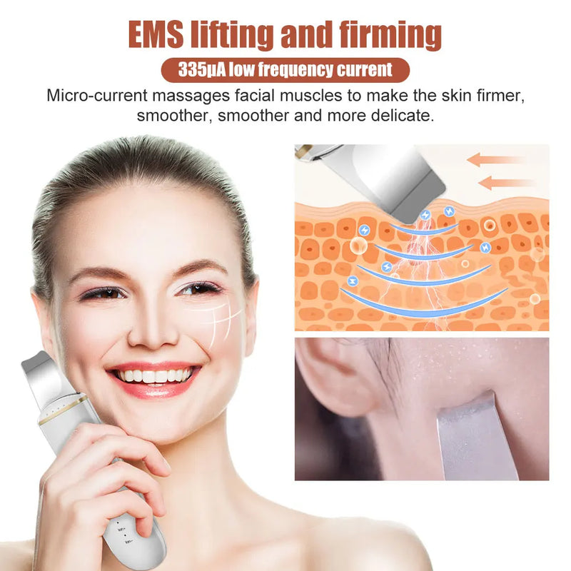 ultrasonic skin scrubber, view 4 - MRSLM