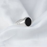 sterling silver agate ring, view 4 - MRSLM