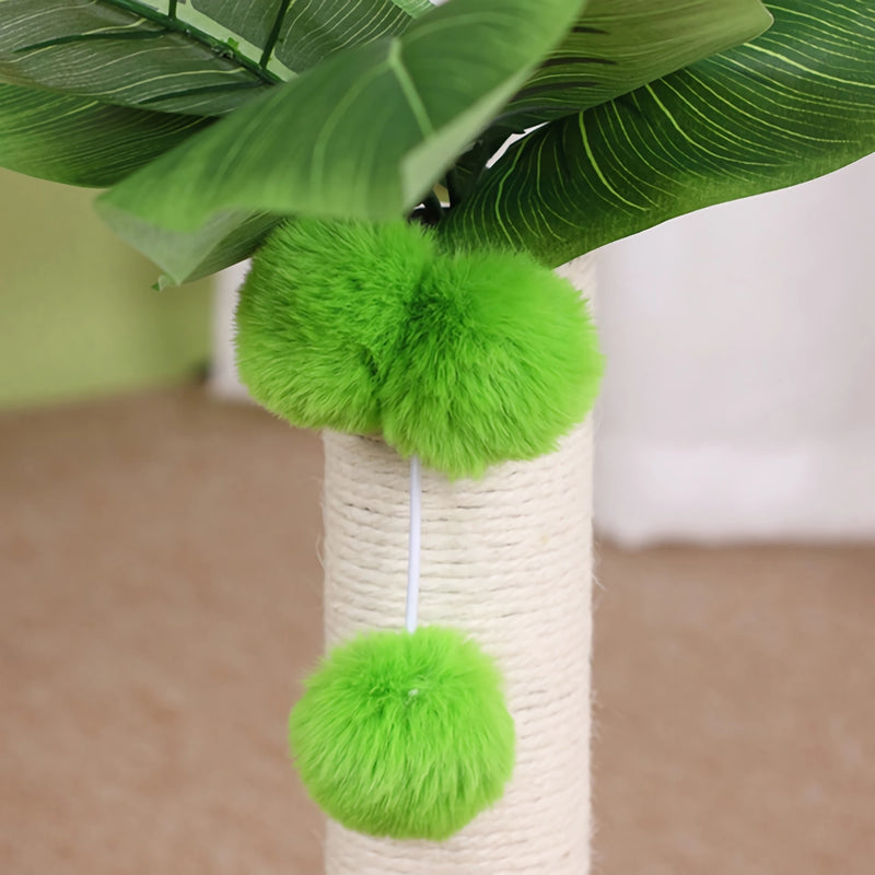 Cat scratching post with hanging balls, view 7 - MRSLM