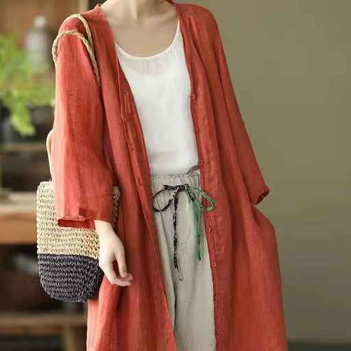 cotton linen shirt, view 7 - MRSLM