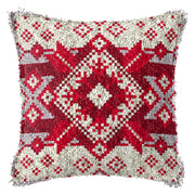 diy christmas embroidered cushion kit, view 4 - MRSLM
