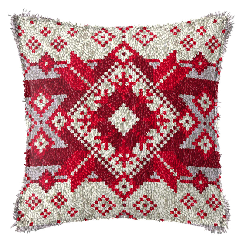 diy christmas embroidered cushion kit, view 4 - MRSLM