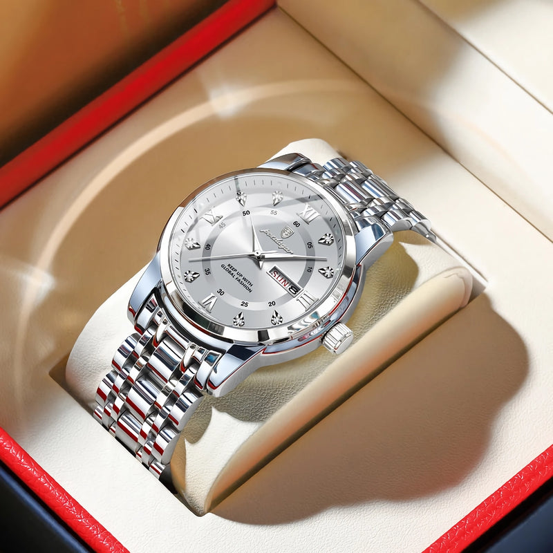men's luminous quartz watch, view 6 - MRSLM