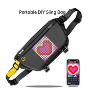 pixel art sling bag with Bluetooth speaker, view 7 - MRSLM