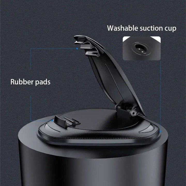 Universal Dashboard &amp; Armrest Car Phone Mount - Sleek Black ABS Holder