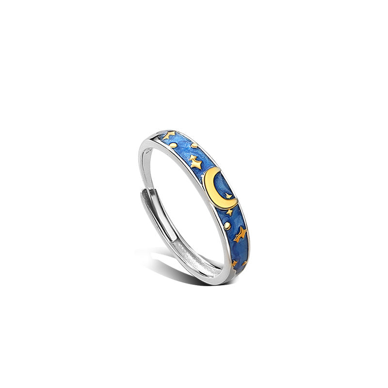 925 sterling silver couple ring, view 3 - MRSLM