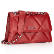 diamond pattern shoulder bag, view 3 - MRSLM