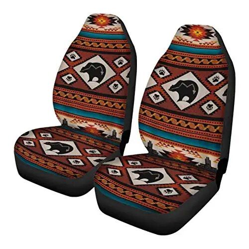 southwest tribal aztec car seat covers, view 4 - MRSLM