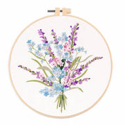 DIY floral embroidery kit for beginners, view 6 - MRSLM