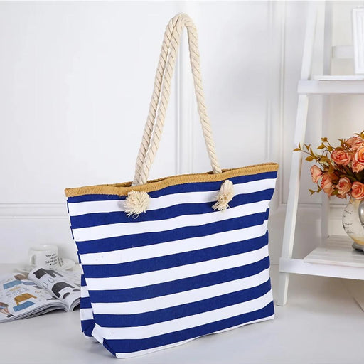 Striped beach tote bag - MRSLM
