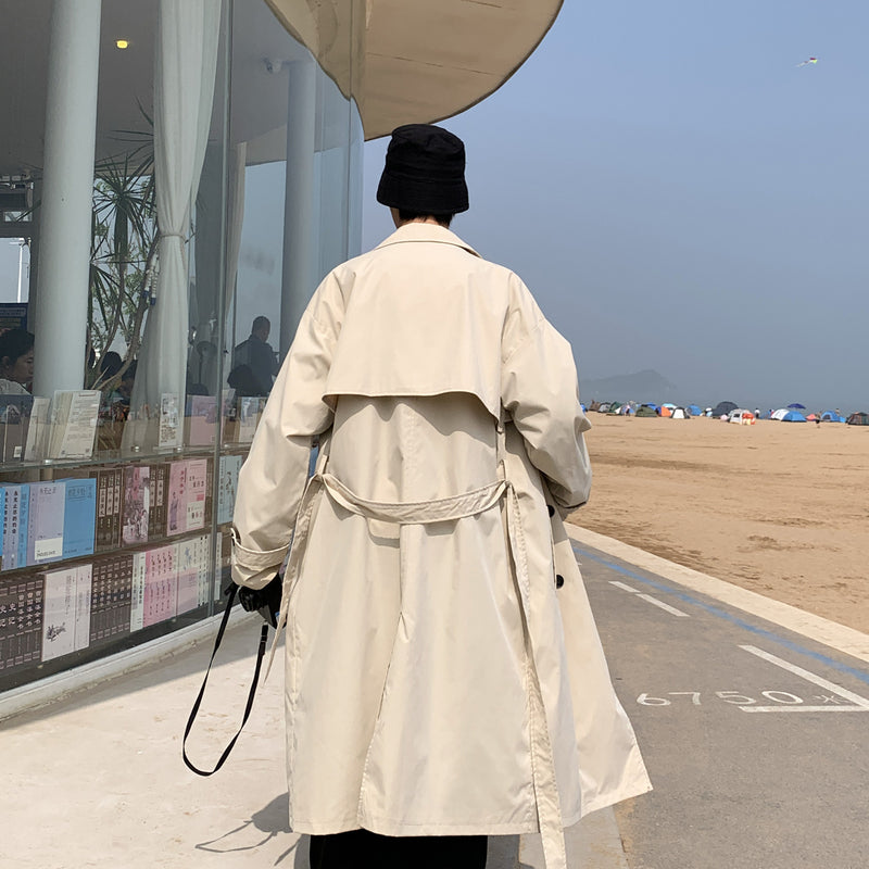 men's double-breasted trench coat, view 5 - MRSLM