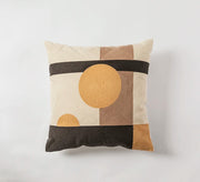 geometric embroidered cushion cover, view 4 - MRSLM