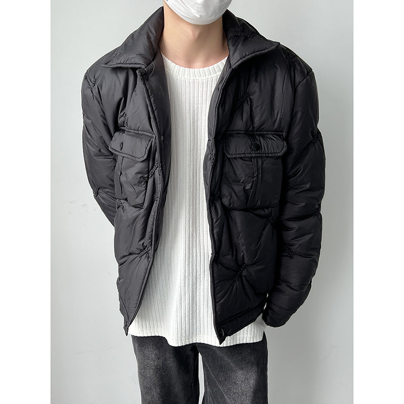 Fashion Everything Personality Cotton-padded Jacket Temperament Black Coat
