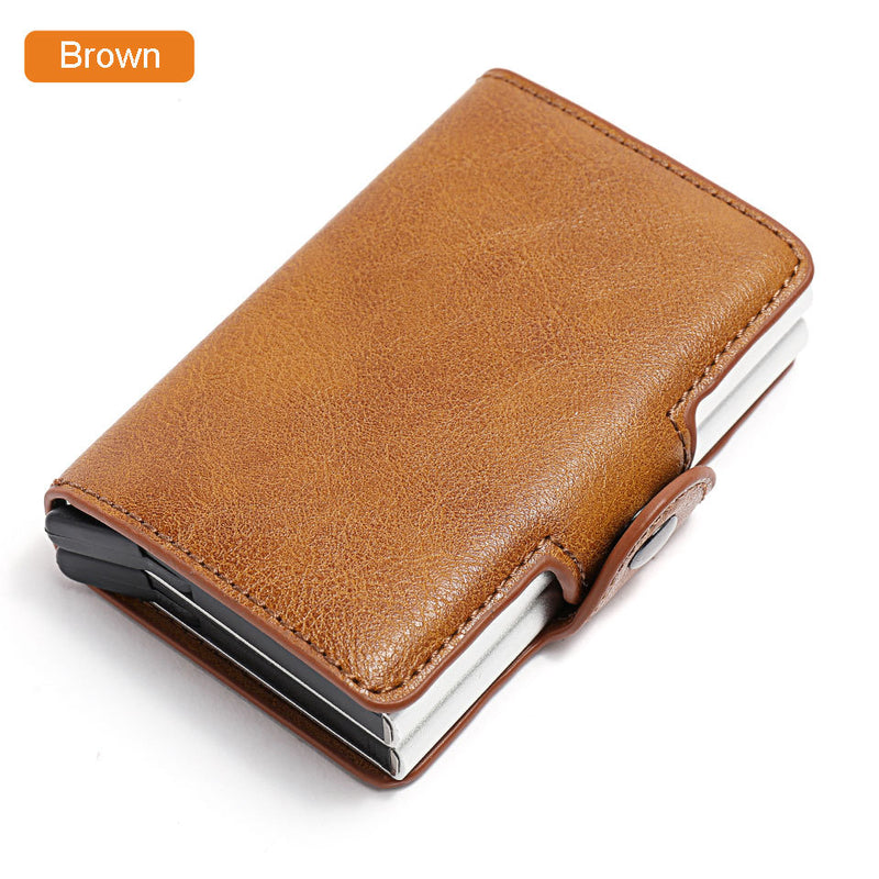 Men's RFID card holder wallet with money clip, view 7 - MRSLM