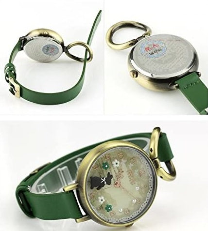 Bunny rabbit leather strap quartz watch, view 3 - MRSLM