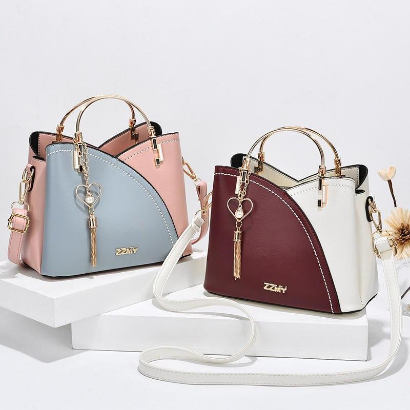 PU leather bucket crossbody bag, view 8 - MRSLM