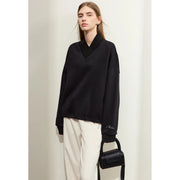 minimalist cross-collar hoodie, view 2 - MRSLM