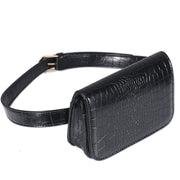 casual pu leather waist bag, view 5 - MRSLM