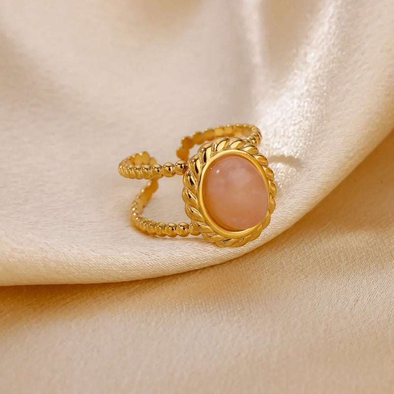 natural white opal ring, view 6 - MRSLM