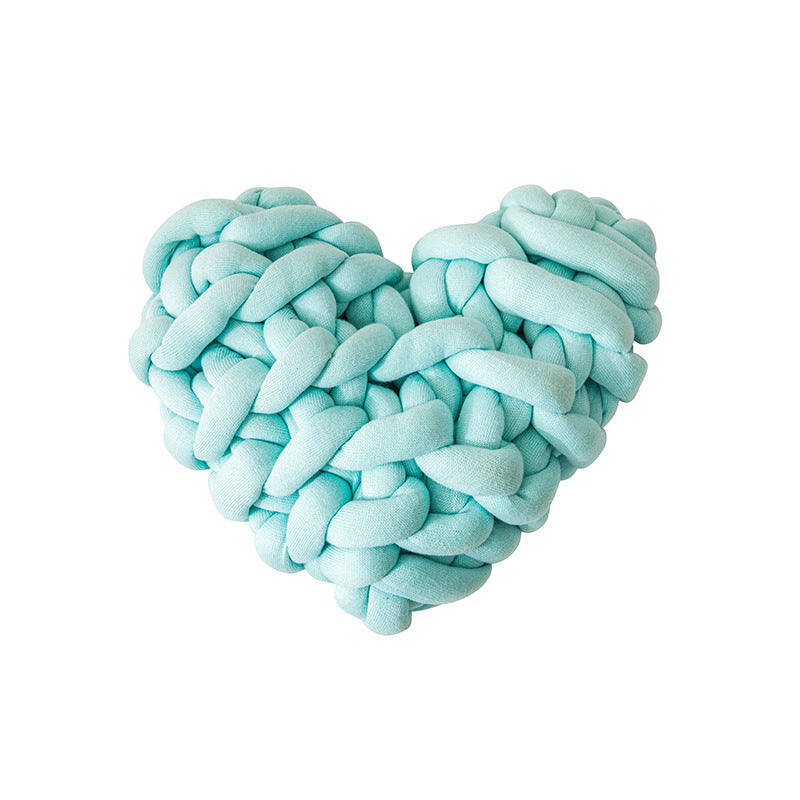 heart-shaped decorative knot cushion, view 9 - MRSLM