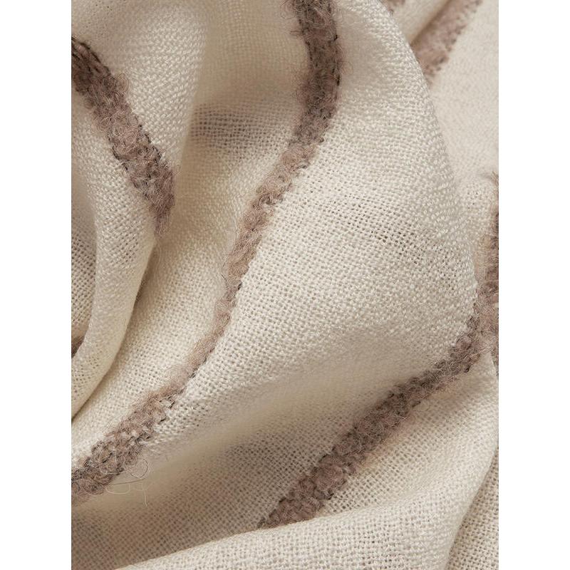 wool pashmina scarf with tassels, view 6 - MRSLM