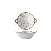ceramic noodle soup bowl with handle, view 6 - MRSLM