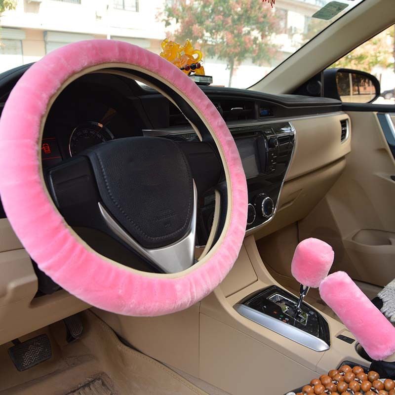 Car Steering Wheel Plush Cover