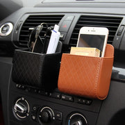 leather car air vent organizer - MRSLM