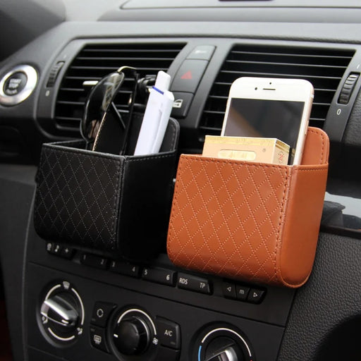 leather car air vent organizer - MRSLM
