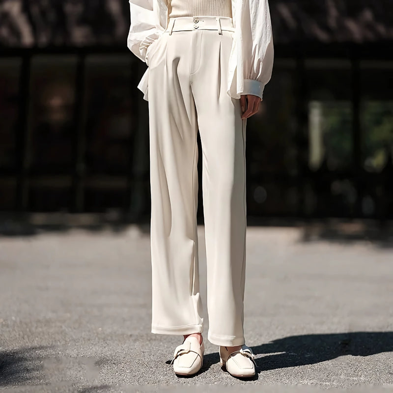 wide-leg cotton trousers, view 4 - MRSLM