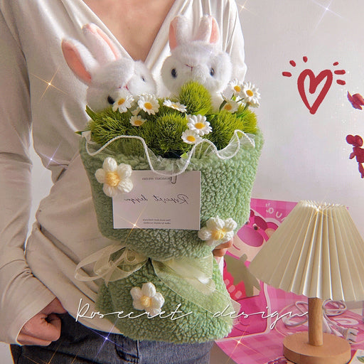 rabbit lamb bridal bouquet - MRSLM