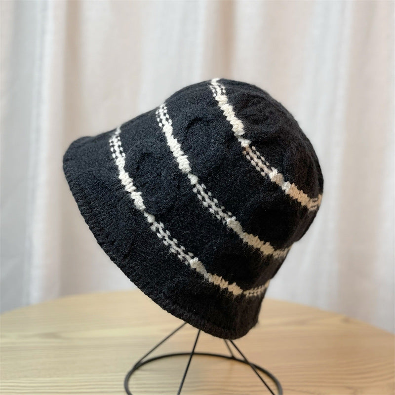 knitted bucket hat for women, view 9 - MRSLM