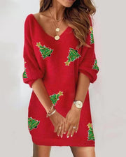 lace v-neck off-the-shoulder dress, view 14 - MRSLM
