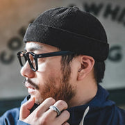 retro corduroy sailor cap - MRSLM