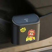 Compact cartoon car garbage bin, view 3 - MRSLM